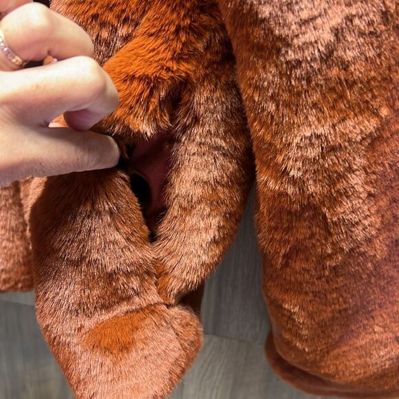 MINKPINK - ANYA FAUX FUR JACKET in Ginger - Picture 7 of 9